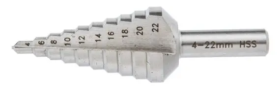 Łatwy zwrot Wiertło stopniowe, 4-22 mm